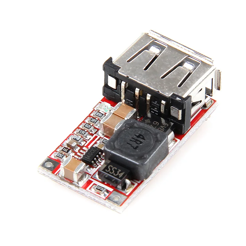 DC-DC понижающий модуль 6-24V 12 V/24 V до 5V 3A модуль зарядного устройства USB Fr Arduino