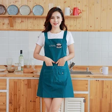 Best Price Household apron lovely sleeveless summer double stylish waterproof kitchen cooking zipper pocket apron Best Price Household apron lovely sleeveless summer double stylish waterproof kitchen cooking zipper pocket apron