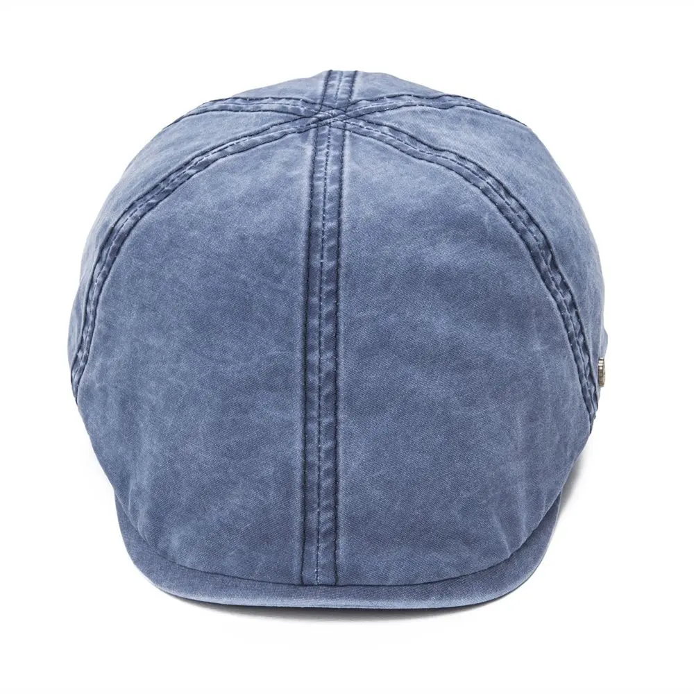 Washed Cotton Flat Cap Men Newsboy Caps 
