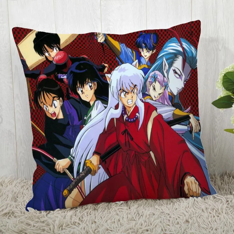 Наволочка с принтом InuYasha на заказ, наволочка для дома, декоративная наволочка, индивидуальный подарок 45x45 см A19.11.8
