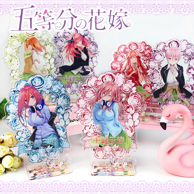 

Anime The Quintessential Quintuplets Nakano Miku Acrylic Stand Model Plate Toy Nino Cartoon Character Standing Desk Decor Props