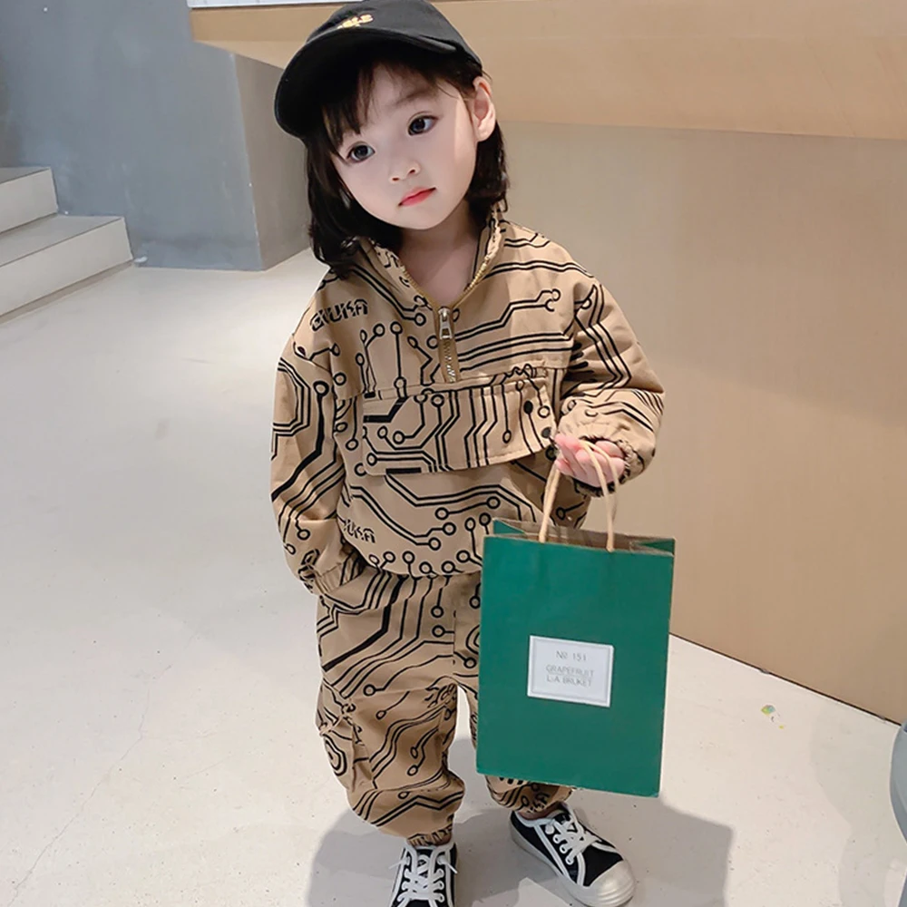 

Children's Suit 2020 Autumn Wear Trend Men's And Girls' Sports Casual Fashion Hoodie Two-Piece Set Hoodies Kids Clothes Girls