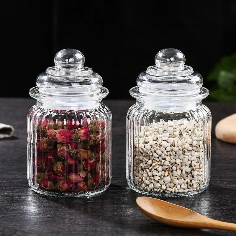 Glass Jars For Spices Slimes Seal Storage Jar Bottle Home Organizer Coffee Sugar Tea Container Bowl Kitchen Mason Jar Cans Bank