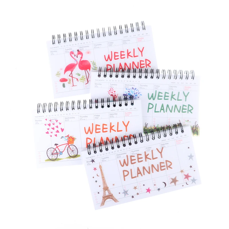 Kawaii Weekly Planner Notebook Journal Agenda 2021 2022 Cure Diary Organizer Schedule School Stationary Office Supplies Gift