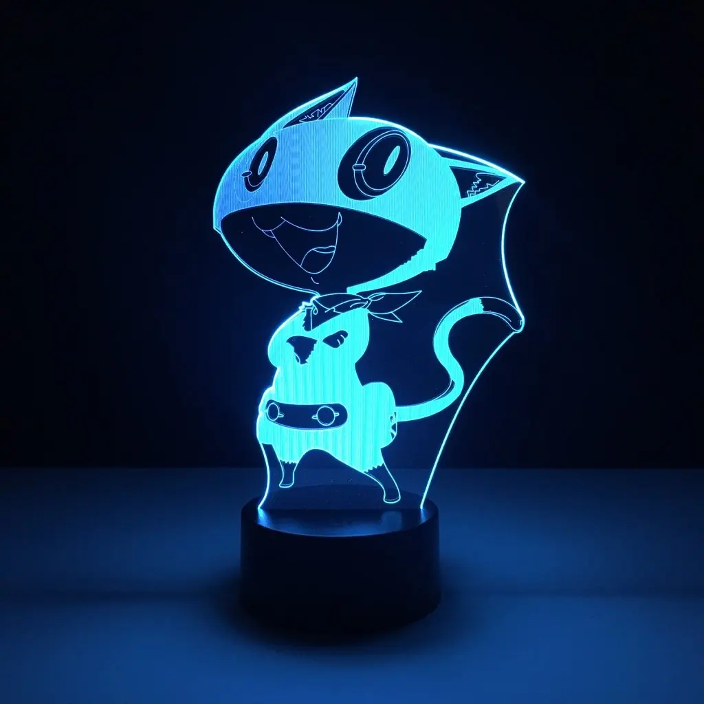 Классный светодиодный ночной Светильник для мальчиков Morgana Game Persona 5 ночной Светильник для детей подарок на день рождения лучший дропшиппинг Usb Led ночник 3d