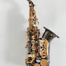 Профессиональный мундштук инструмент высокого качества бренды сопрано саксофон S-992 Черное золото латунь саксофон