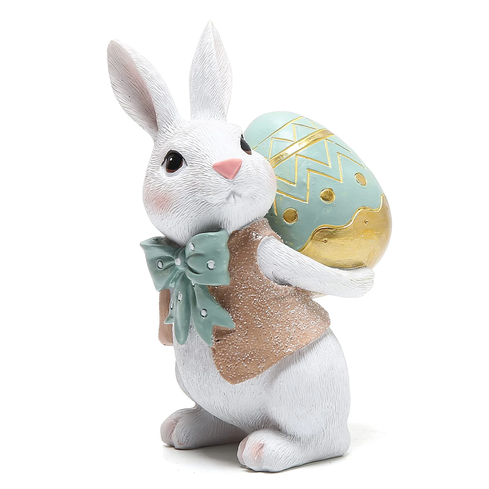 Polyresin Bunny Decors Easter Home Figurines3 【高価値】