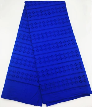 

2.5yards royal blue swiss lace fabric african lace fabric swiss voile lace in switzerland african cotton fabric for dress JL-C8