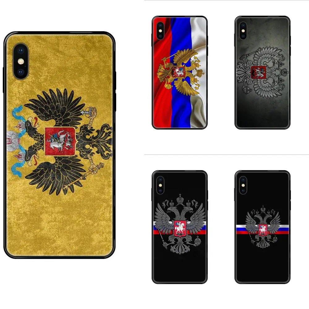Милый флаг герба России для iPhone 11 12 Pro XS Max X 8 7 6s Plus 5 SE XR 2020 | Мобильные телефоны и