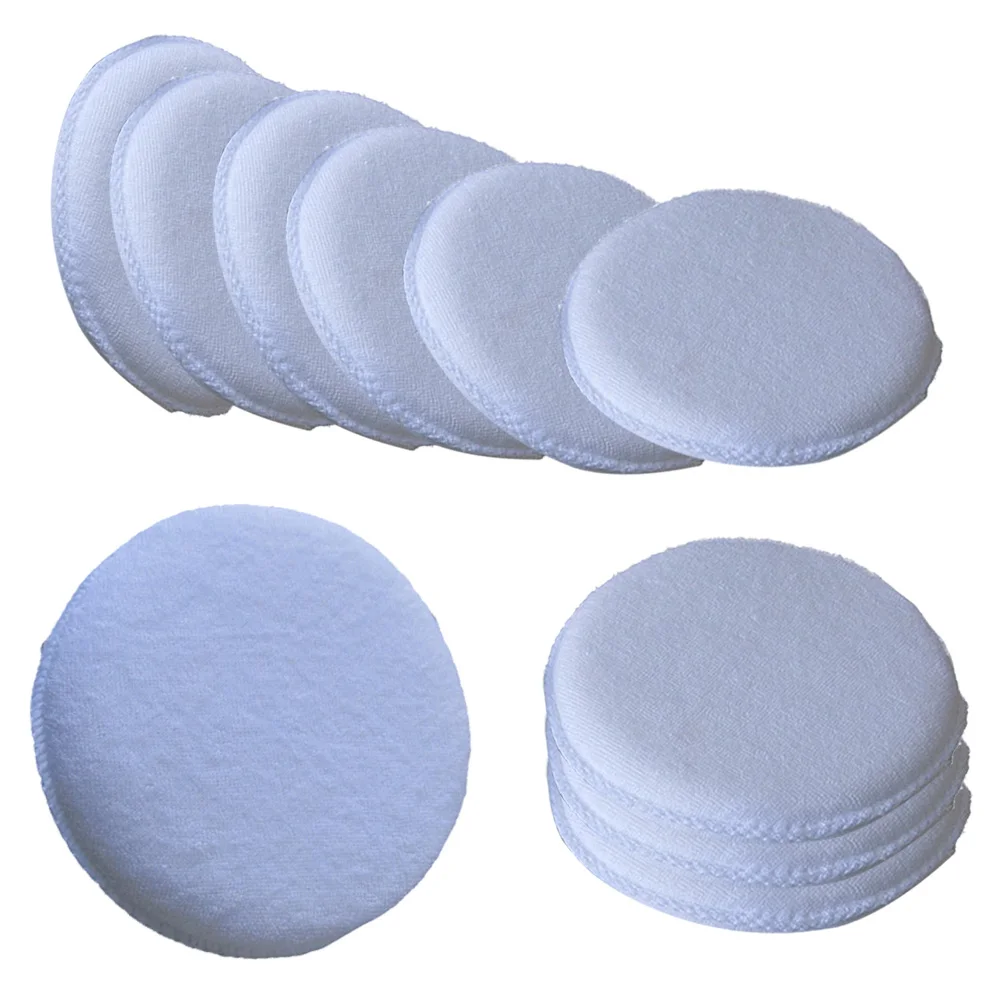10pcs Car Polishing Pads Sponge kit white 12.5x2cm car Wax Waxing Applicator Foam Cleaning Buffer Sponges