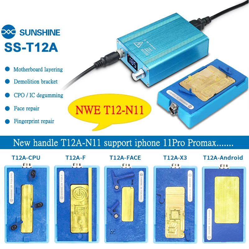 SUNSHINE SS T12A-N11 материнская плата многослойная станция предварительного нагрева, для IPhone11/11 P/11 P MAX - Цвет: full set