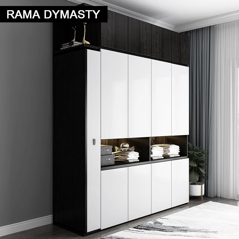 Wardrobe storage large capacity fashion wardrobe double hanging