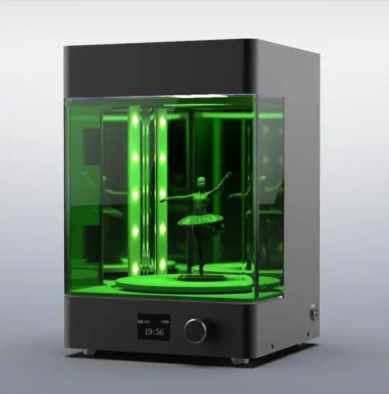 UV wavelength LED Rotating Curing Box Chamber For 3D Printer Resin New