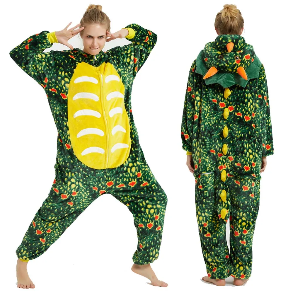 Animel Cartoon Dinosaur Kigurumi Pajamas Adult Unicorn Pyjamas Cosplay One Piece Onesies Woman Sleepwear Unicorn Pajamas