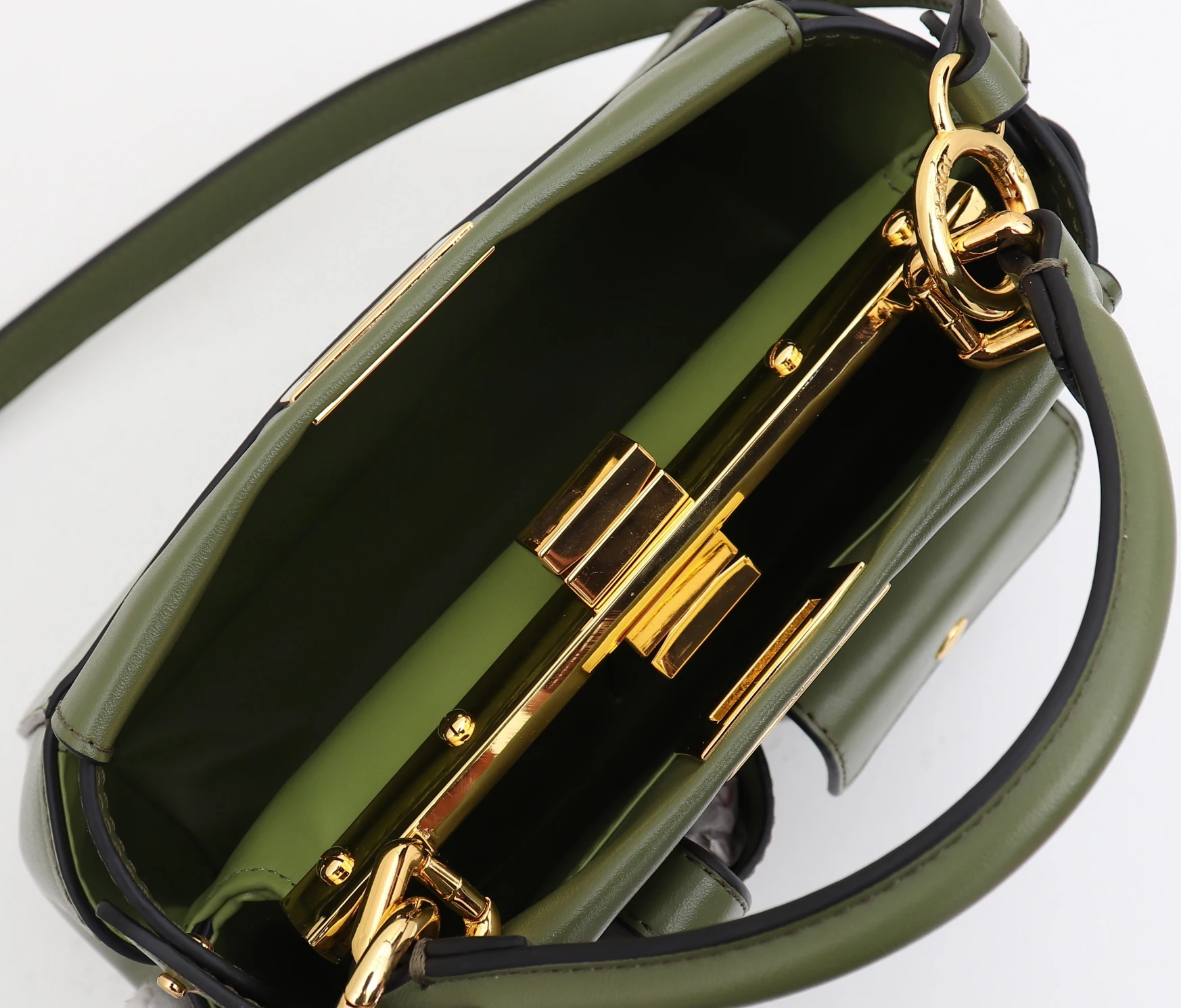Genuine Leather Vintage Pleat Stitching Shoulder Bag Women High Quality Catwalk Show Fashion Two Pocket Designer Handbag Purse