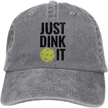 Pickleball Спортивная унисекс бейсболка хлопок деним регулируемый, для спорта на открытом воздухе Кепка для мужчин или женщин