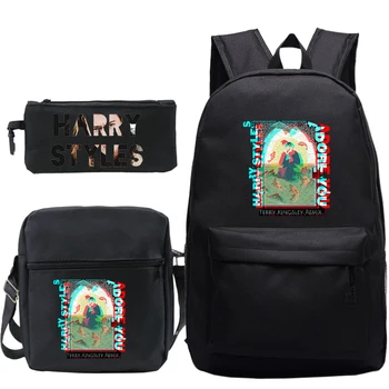 

Men/women Mochila Harry Styles Fine Line Backpack 3Pcs/Set with Pencil Case Shoulder Bag Teenager School Bag Boy Girl Travel Bag