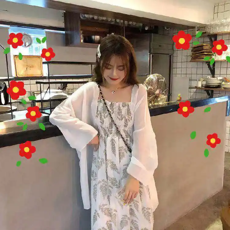 ワンピース スーツドレス新ウエスト痩身花の妖精サスペンダードレスシフォン太陽保護服スーツ Dresses Aliexpress