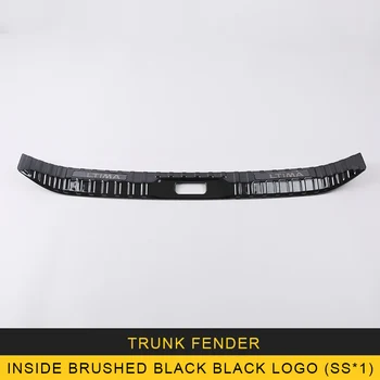 

CAR MANGO Stainless Steel Rear Trunk Pad Fender Car Interior Accessories For Nissan Altima L34 2019 Rear Bumper Foot Plate