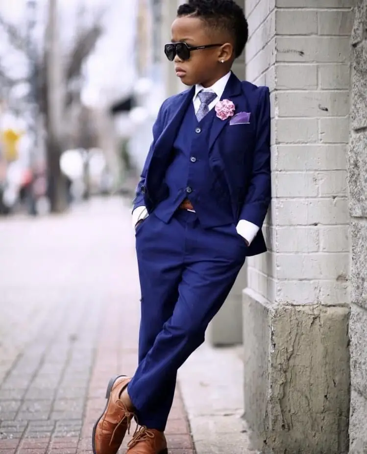 royal blue ring bearer suit