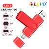 New OTG USB Flash Drive 3 in 1 USB3.0 & Type-C & Micro USB Pen Drive 256GB 128GB 64GB 32GB USB Stick Pendrives ► Photo 2/6
