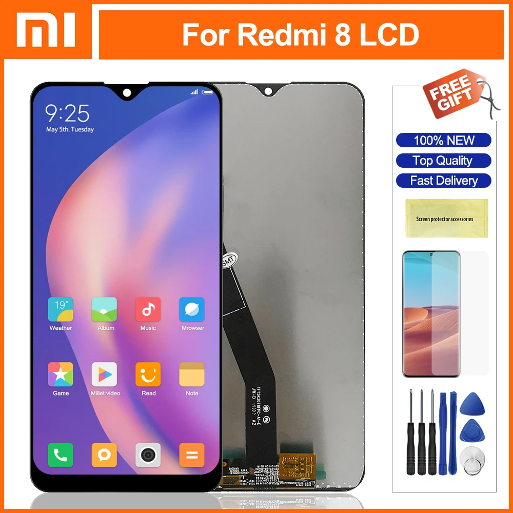 6.22 &quot LCD For Xiaomi Redmi8 Display Touch Screen Digitizer Assembly Parts Redmi 8 8A | Мобильные телефоны и