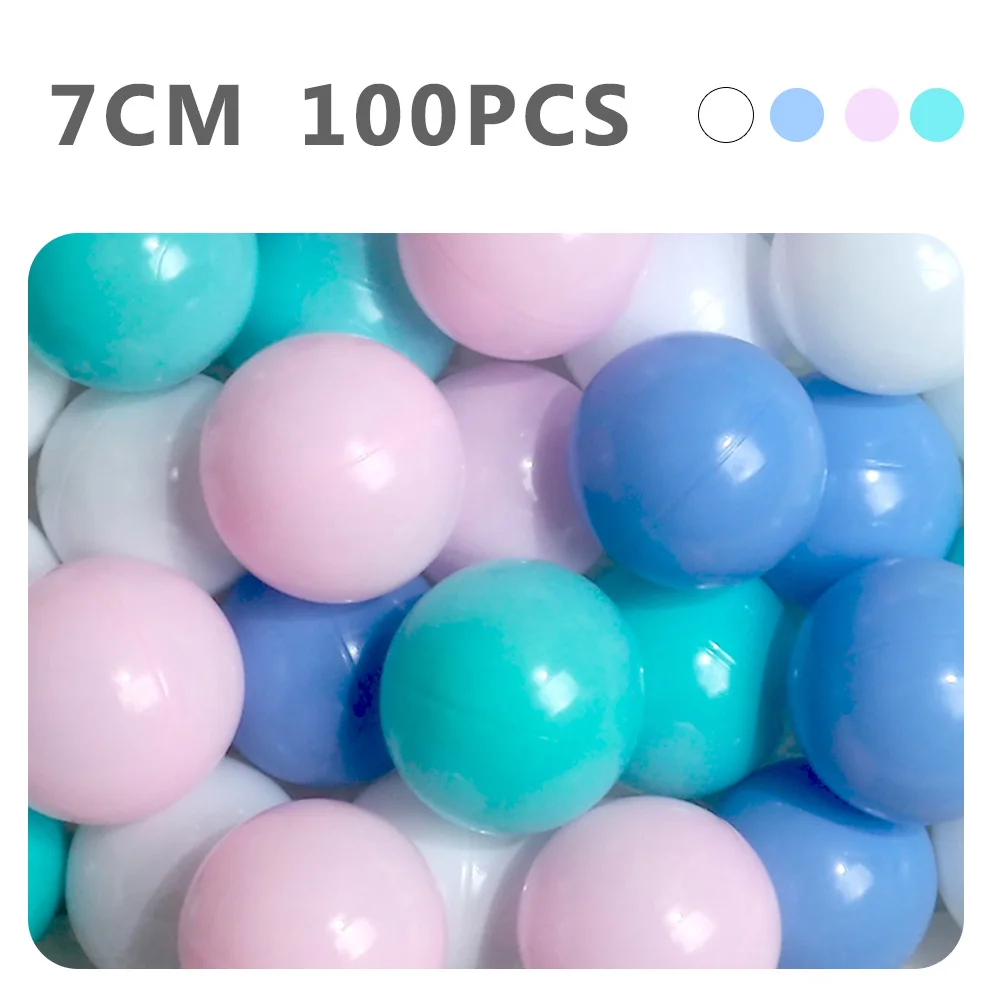100 шт./лот, экологически чистый красочный шар, мягкий пластиковый Океанский шар, забавная игрушка для купания для детей, бассейн с водой, океанские волнистые шарики диаметром 7 см - Цвет: WJ3709A