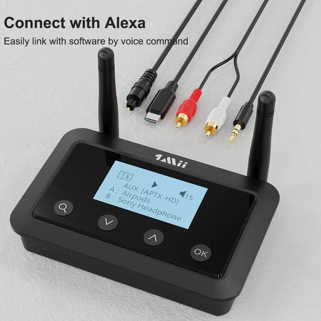 Trasmettitore Ricevitore Bluetooth 1Mii B03Pro+ - Con LDAC, AptX, Per TV E Stereo, Display LCD - Foto 2