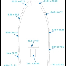 Mako 234 коврик для кокпита лодка EVA Тиковый настил 1/" 6 мм