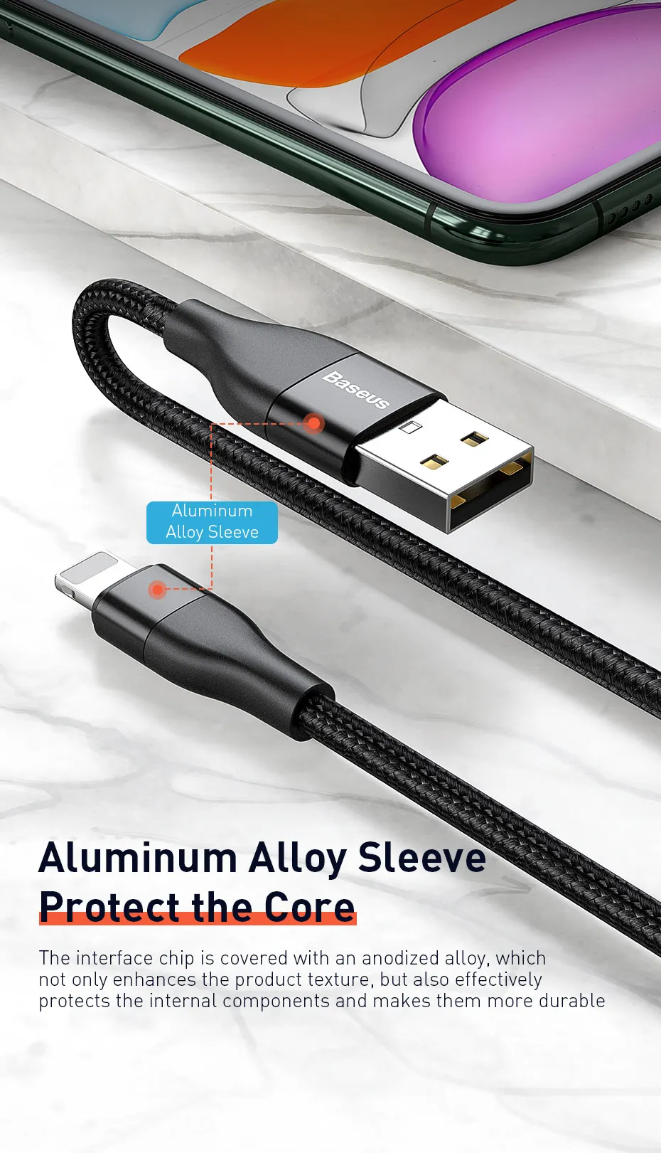 Baseus 2 в 1 usb type C кабель для iPhone 11 Pro Max iPhone Xr 10 Вт Быстрая зарядка USB C кабель type C для iP двойного зарядного устройства провод шнур