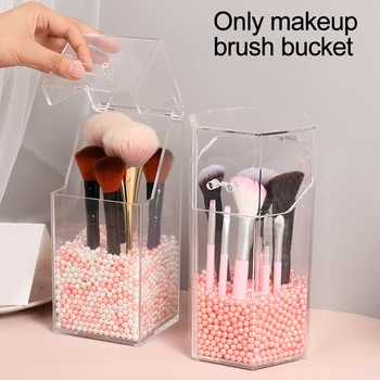 

Transparent Acrylic Cosmetic Organizer Makeup Brush Container Storage Holder Lipstick Storage Container Pencil Clear Box