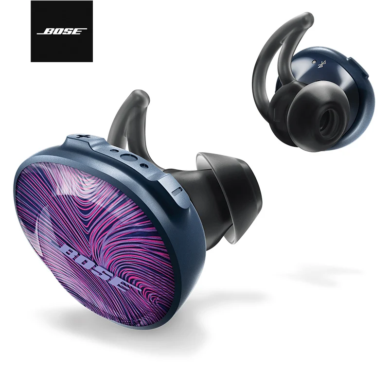 Bose SoundSport Free True беспроводные Bluetooth наушники TWS спортивные наушники водонепроницаемые наушники гарнитура с микрофоном - Цвет: Фиолетовый