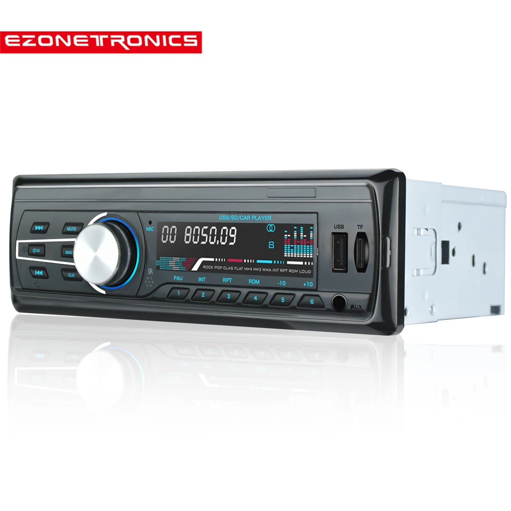 Автомобильный Радио стерео плеер Bluetooth телефон аудио Авто AUX-IN MP3 FM/AM/USB/1Din/пульт дистанционного управления 12 В универсальная JQ1583