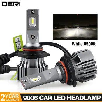 

LED HB4 9006 Car Headlight Bulb Led CSP Chip 12V 80W 6500K White Led Fog Lamp Lights Aviation Aluminum 6030 Auto Headlights Kit
