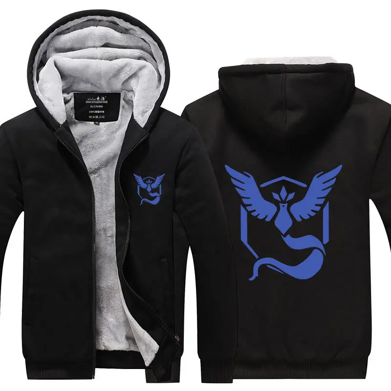 Black 2 Gengar Pocket Monster светящийся толстый Свитшот спортивная толстовка на молнии с капюшоном унисекс спортивный костюм Топ пальто куртка костюм - Цвет: Black 2
