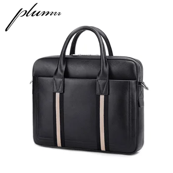 

Plumn Men's Business Briefcase Handbag Horizontal Large Capacity Computer Bag