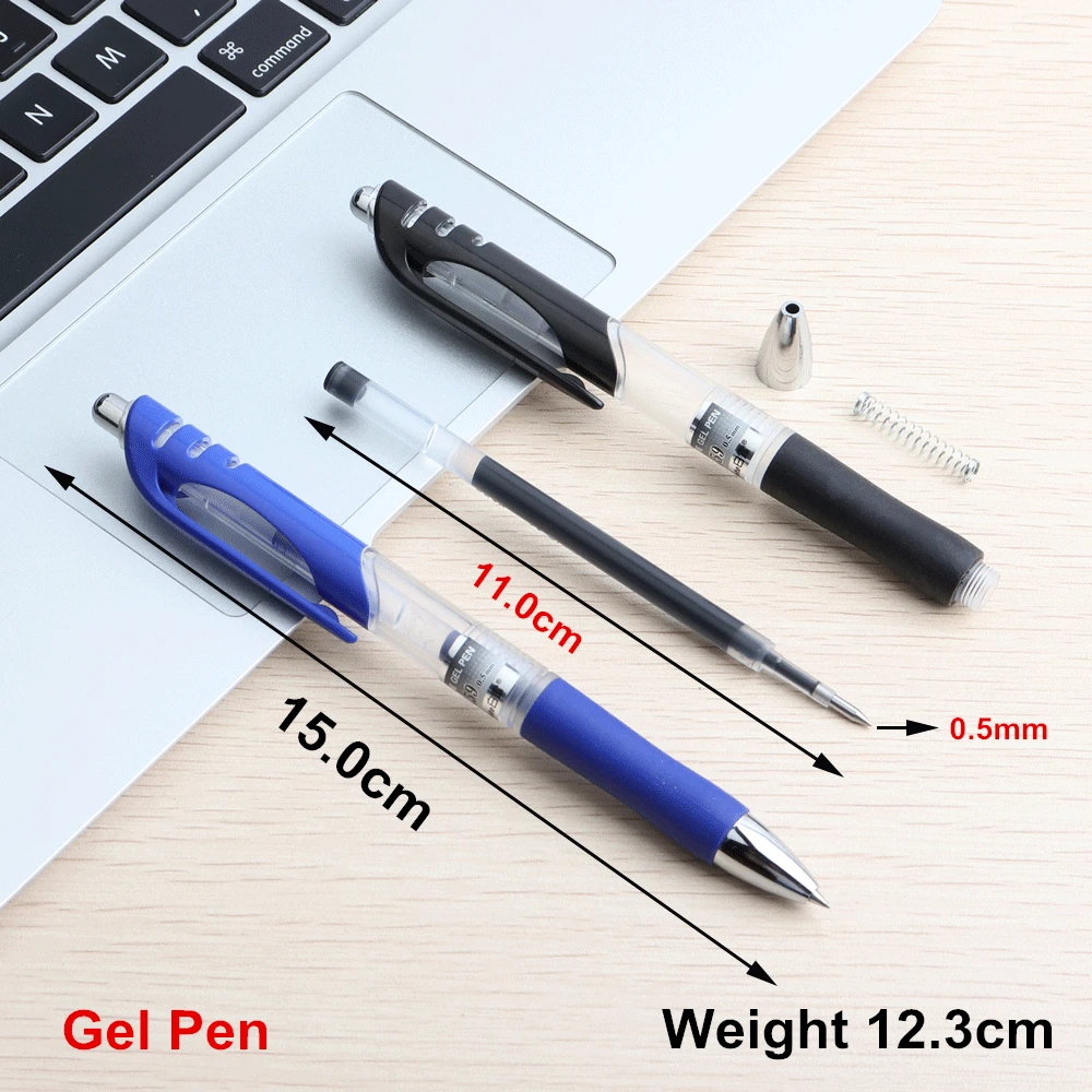 3 шт. рекламная гелевая ручка пластиковые ручки 0,5 мм красные синие черные чернила цвета для школьная письменная работа в офисе