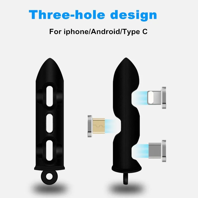 Vanniso Портативные Магнитные вилки коробка Тип C Micro USB 8 контактный разъем адаптер