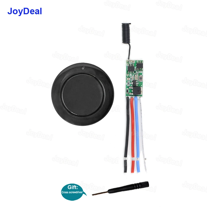 Joydeal-interruptor de Controle Remoto sem Fio Micro rf Relé Carro Lâmpada Led Controlador Receptor Transmissor Kits Faça Você Mesmo dc 3.7v 6v 7v 9v 12v