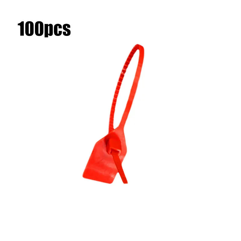 100 Pieces Tags PP Plastic Security Numbered Pull Ties Secure Decoration Useful |