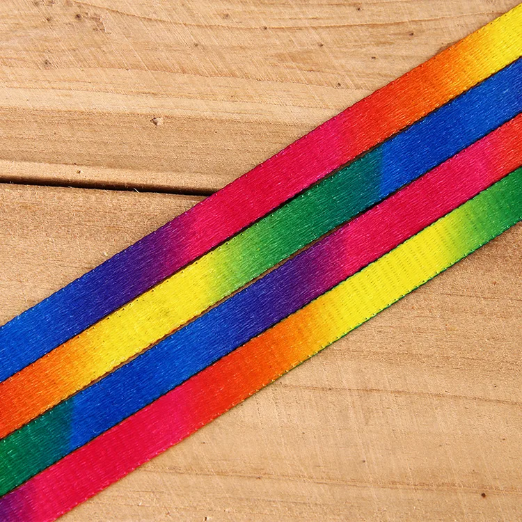 1 пара разноцветных тканевых туфель на плоской подошве с радужным градиентным принтом кружевная обувь повседневные Цветные шнурки 80 см/100 см/120 см