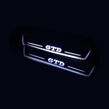 

Acrylic Moving LED Welcome Pedal Car Scuff Plate Pedal Door Sill Pathway Light For VW Volkswagen Golf 7 Golf 6 GTD