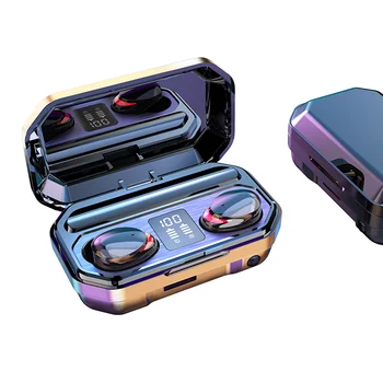 

IPX7 Earbuds Waterproof TWS Wireless Earphone 5.0 Earphones Sport Gaming Headset Noise Earbuds with Mic LED 2000 MAh Charge Box