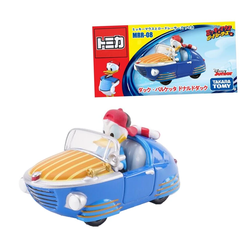 Takara Tomy TOMICA Дисней Микки Маус и родстер гонщик Аниме Фигурка Дональд Дак Игрушечная модель комплект Забавная детская безделушка