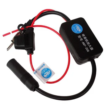 

Auto Car Radio Amplifier 12V Set Black Booster AM/FM Accessories Antenna