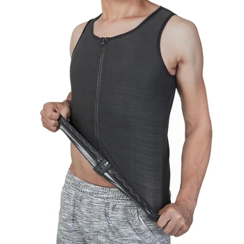 

LELINTA Men's Corset Men's Sauna Vest Shaper Ultra Sweat Shaper Shirt Black Waist Men's Shaper Slimming Waist Trainer Shapewear