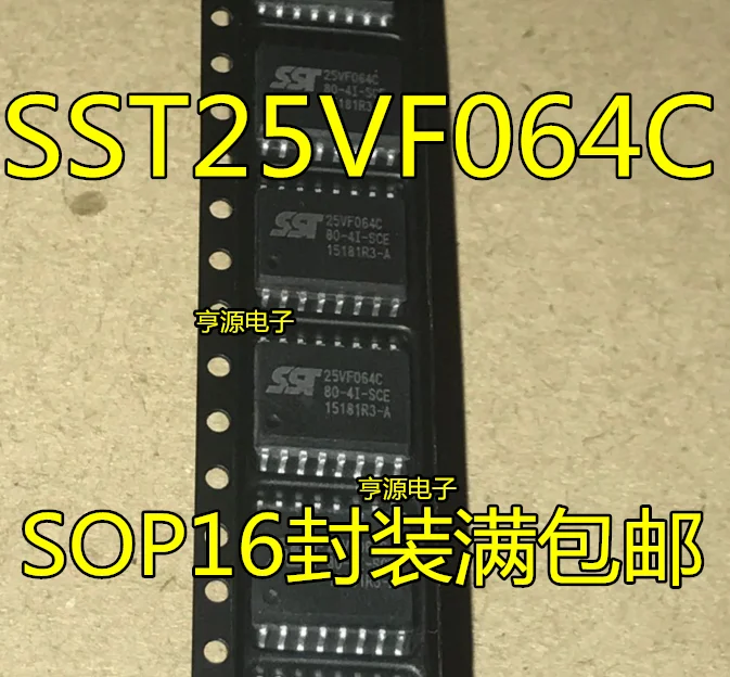 5 шт. SST25VF064C SST25VF064C-80-4I-SCE SOP16 включает по доступной цене
