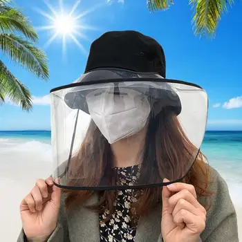 

Dustproof mask isolation Protection Mouth Mask anti-fog hat Anti-spitting Protective Hat Cover Peaked Adjustable Cap Hat