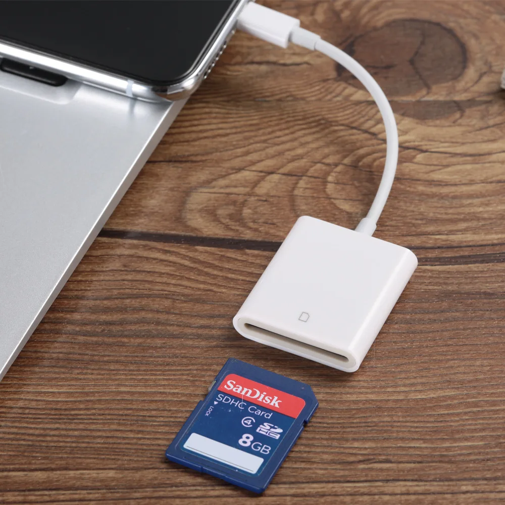 Кардридер для Apple mobile sd card reader для iphone6/7 plus/8/x/ipad camera kit
