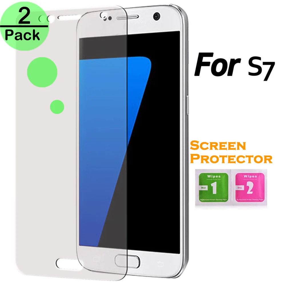 2 шт./лот закаленное стекло для Samsung Galaxy S3 S4 S5 S6 S7 защитная пленка|Защитные стёкла и